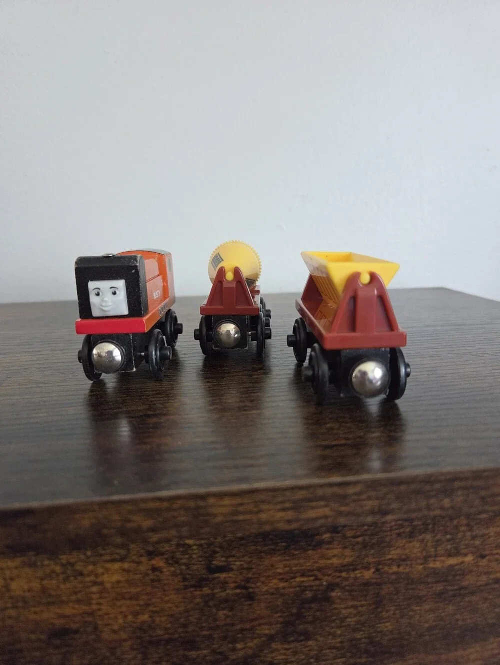 Vintage Thomas Friends Rusty With Construction Cars Set Wooden Railway